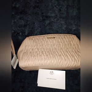 Coach Wristlet Beige